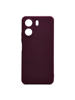 Чехол Xiaomi Poco C65 (2310FPCA4G) силиконовый Soft Touch 4 Promise mobile. Цвет бордовый. Вид 1.