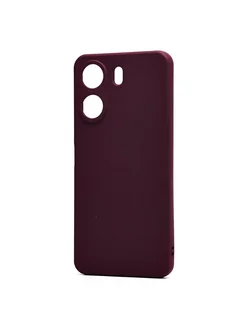 Чехол Xiaomi Poco C65 (2310FPCA4G) силиконовый Soft Touch 4 Promise mobile. Цвет бордовый. Вид 2.
