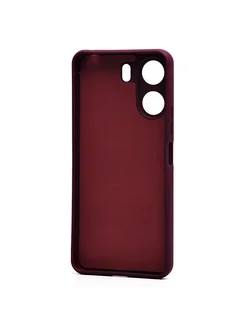 Чехол Xiaomi Poco C65 (2310FPCA4G) силиконовый Soft Touch 4 Promise mobile. Цвет бордовый. Вид 3.