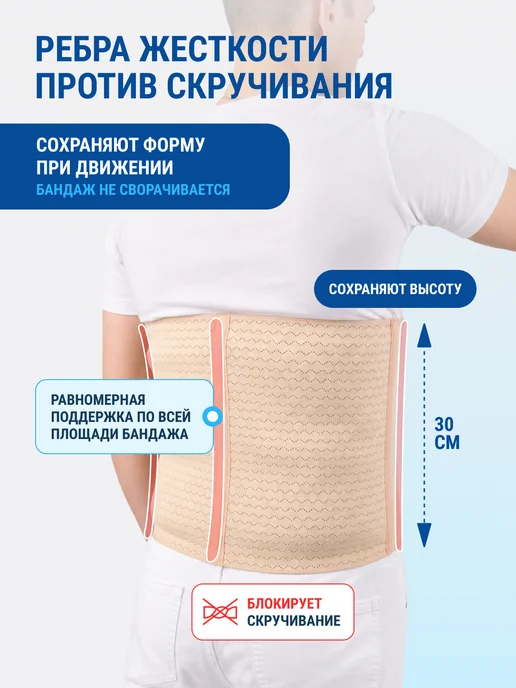 Trives Бандаж послеоперационный для стомы на живот, калоприемник, вариант, фото 5
