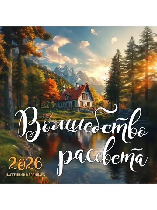 Волшебство рассвета. Календарь 2026 год (30х30 мм), 30x30 мм