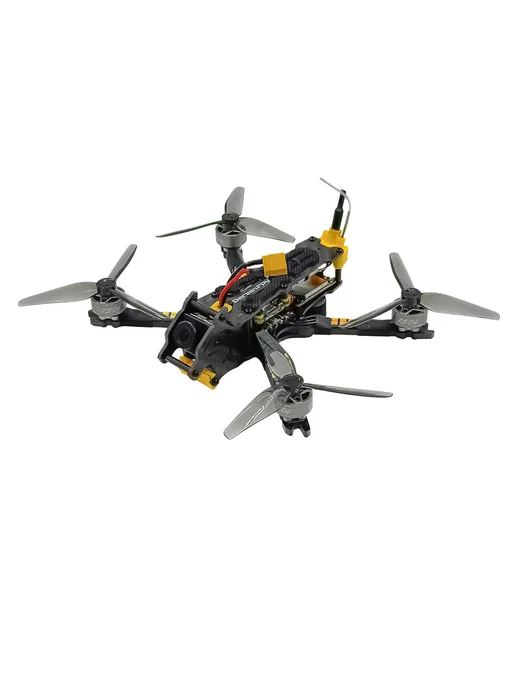 DarwinFPV Квадрокоптер BabyApe II, ELRS 2,4 ГГц, 4s, черный, фото 6