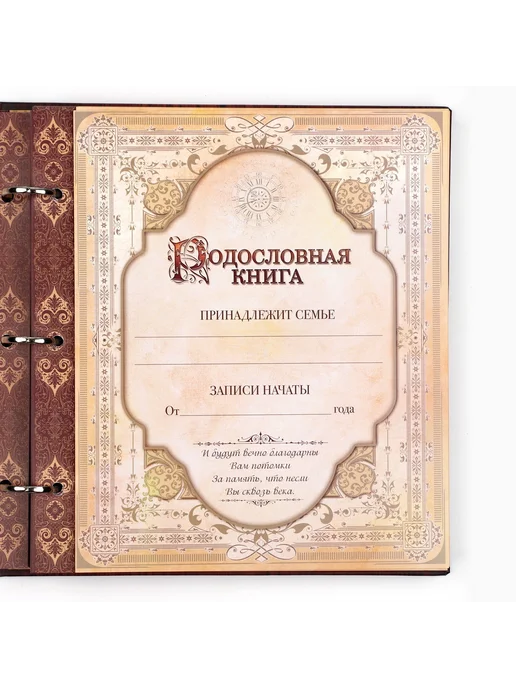 Simaland Родословная книга с рамкой под фото Родословная книга, коричневый, фото 7