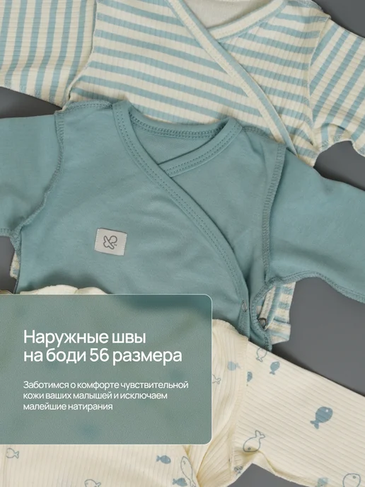 Супер пупс Боди для новорожденных, голубой, фото 3