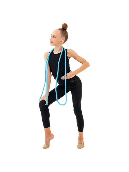 Grace Dance Утяжелённая скакалка для гимнастики, 3 м, голубая, голубой, фото 8