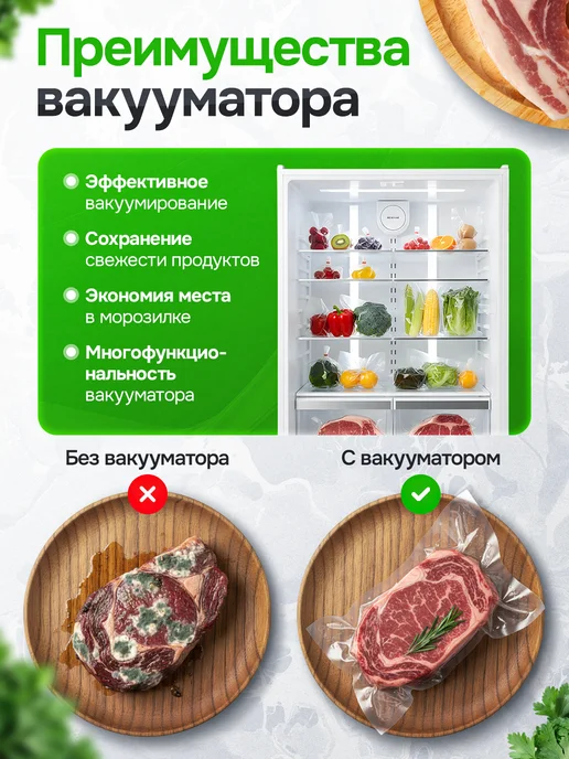AlKsen Вакууматор для продуктов с запайкой и резаком, черный, фото 2