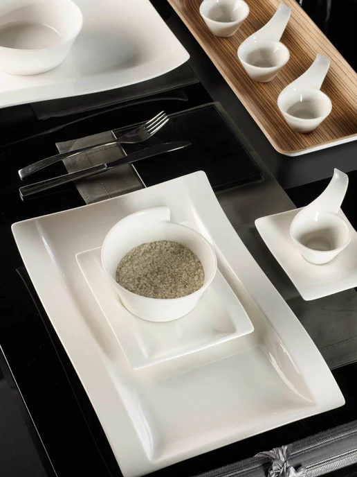 Villeroy & Boch Блюдце к чашке для эспрессо 14х11см, NewWave, Премиум-Фарфор, белый, фото 3