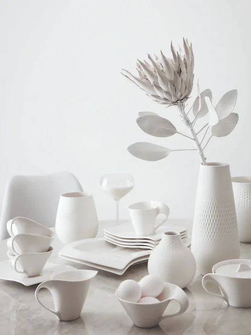Villeroy & Boch Блюдце к чашке для эспрессо 14х11см, NewWave, Премиум-Фарфор, белый, фото 7