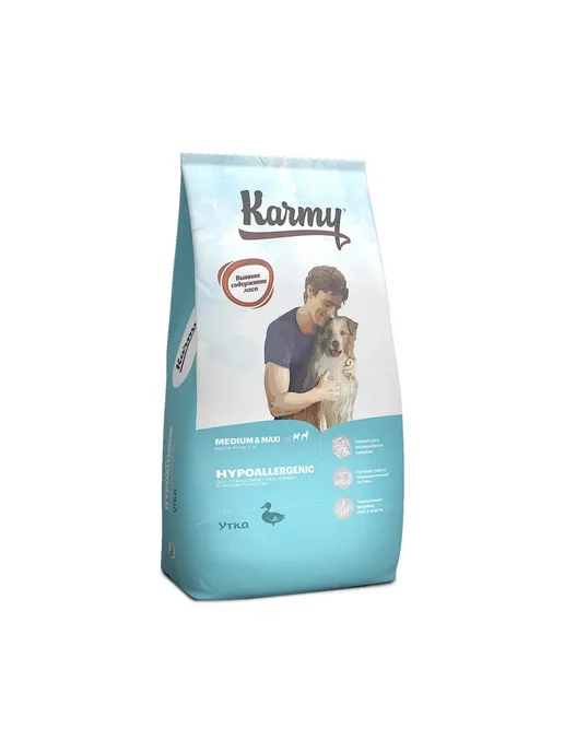 Сухой корм KARMY При Аллергии для собак, крупные, утка, 14 кг, фото 2