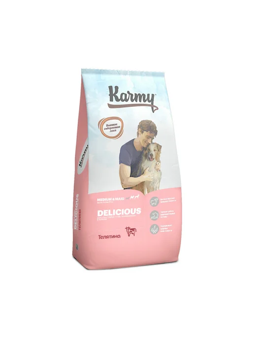 Сухой корм KARMY Привередливых для собак, крупные, телятина, 14 кг, фото 2