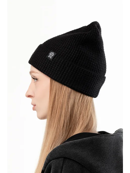 БОРДШОП1 Шапка Вафл горчичный (OneSize), черный, фото 7