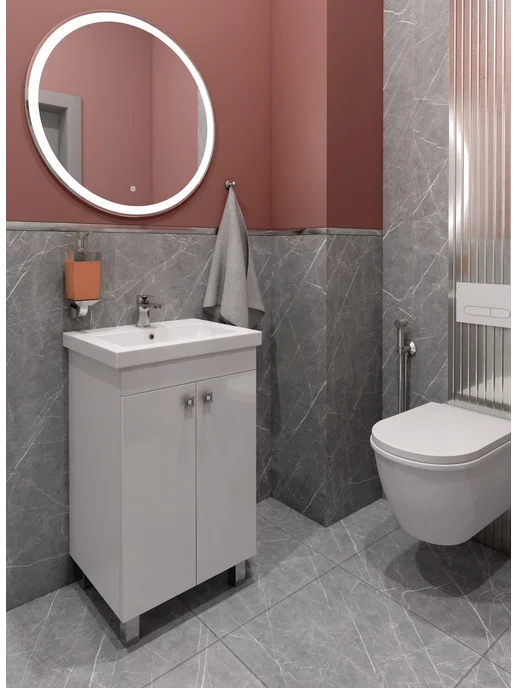 REGENT style Шкаф в ванную,тумба под раковину для ванной комнаты, белый