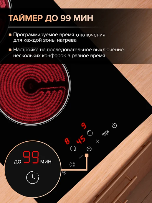 Libhof Варочная панель электрическая 2 конфорки, вариант, фото 7