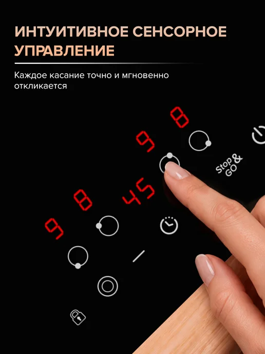 Libhof Варочная панель электрическая 4 конфорки, черный, фото 2