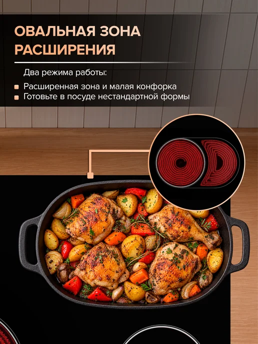 Libhof Варочная панель электрическая 4 конфорки, черный, фото 5