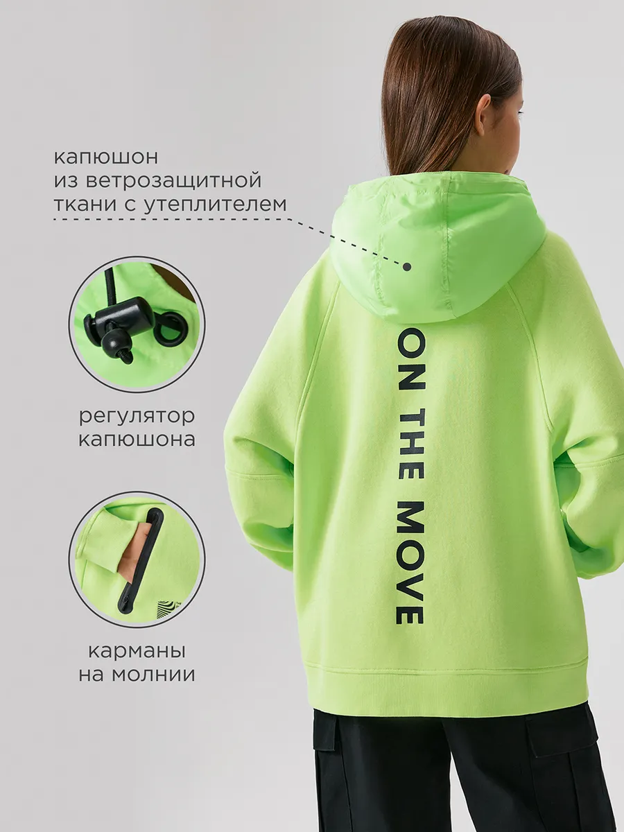 Худи оверсайз спортивная с начесом