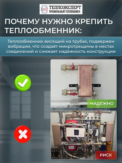 Теплоэксперт Теплообменник пластинчатый для вентиляции 35 кВт TX22P-40H, снеготаяния 35, фото 5