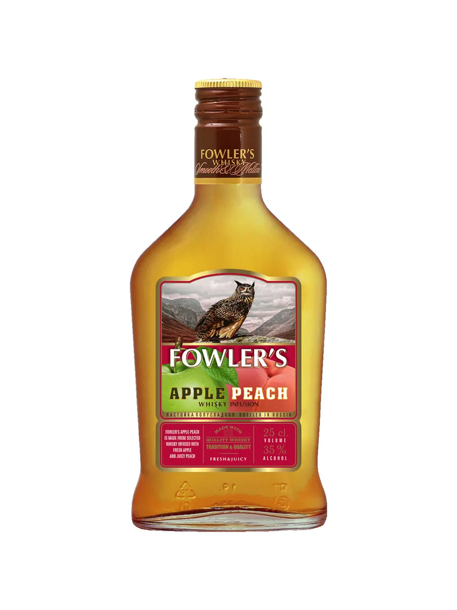 Настойка Fowler s Apple Peach Whisky Infusion 0,25 л