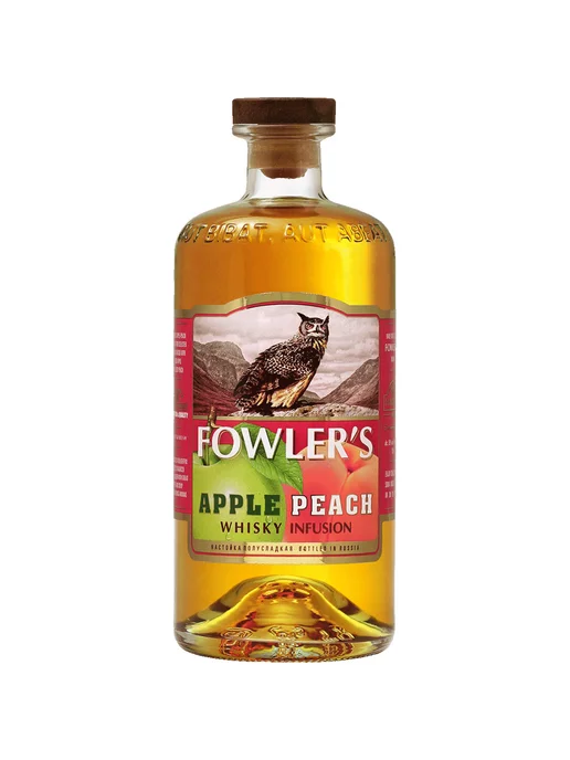 Настойка Fowler s Apple Peach Whisky Infusion 0,25 л, 0,7 л