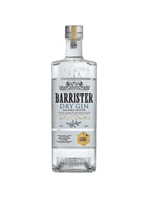 Barrister Джин Dry Gin 1 л, 1 л