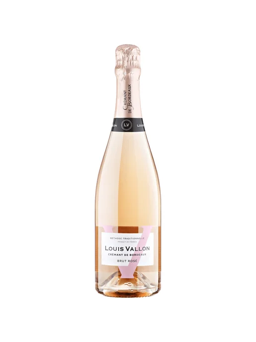 Вино игристое Louis Vallon Cremant de Bordeaux р брют 0,75 л, 0,75 л