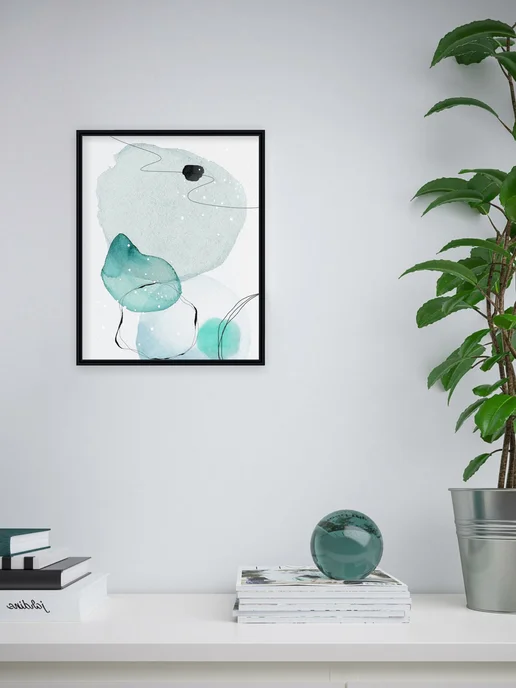 ALTIRO Фоторамка пластиковая 30х40 см, цвет черный, 30x40 см, фото 3