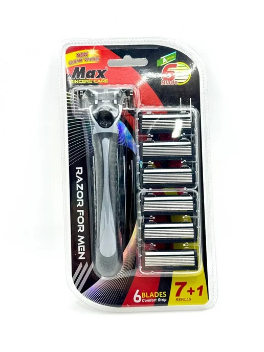 BigMix1 Станок для бритья мужской с запасными лезвиями, черный, фото 7