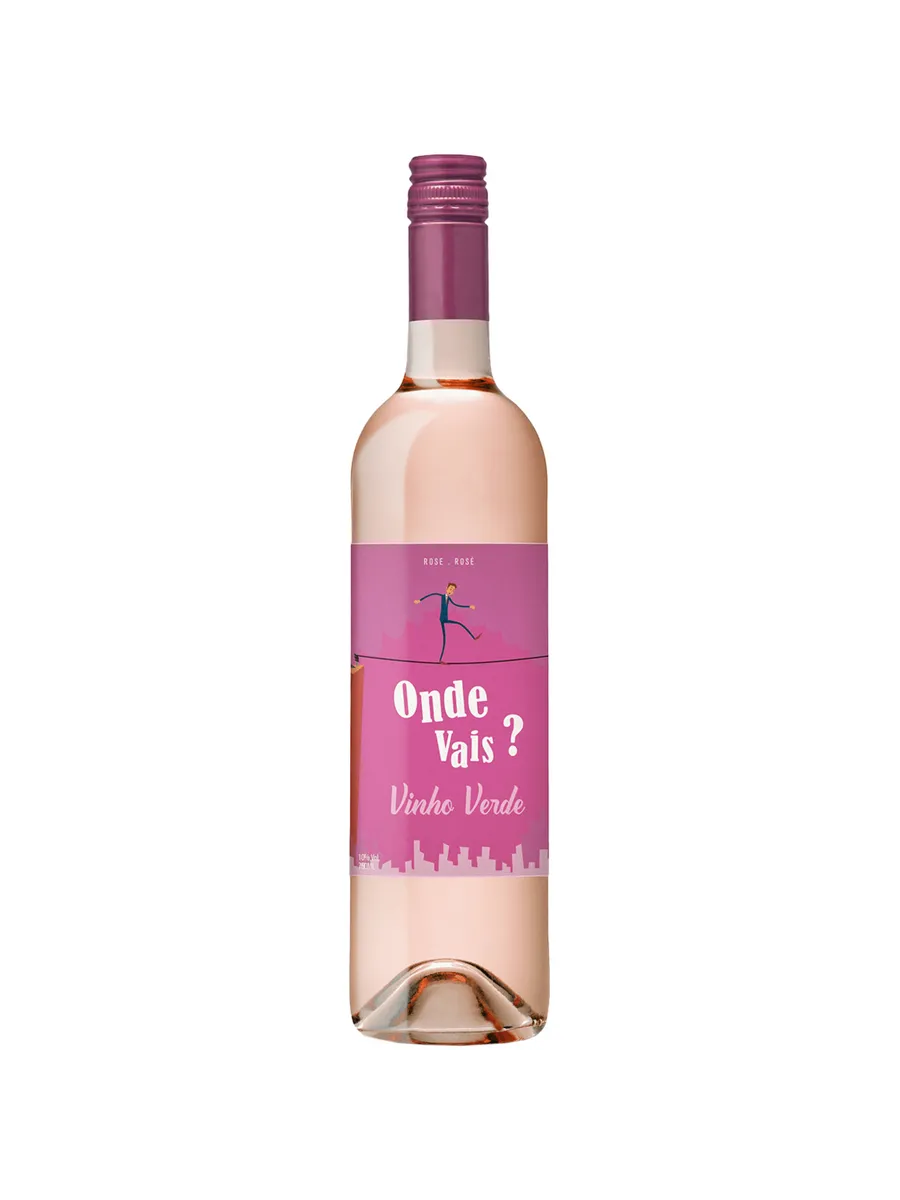 Вино Onde Vais Vinho Verde розовое полусухое 0,75 л