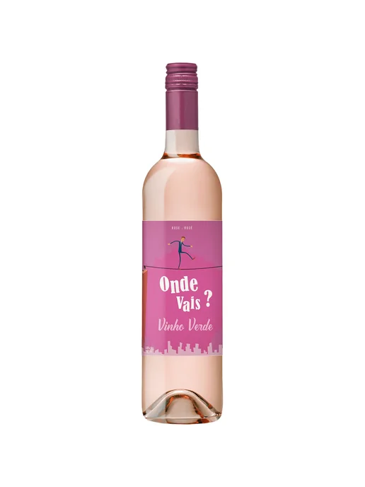 Вино Onde Vais Vinho Verde розовое полусухое 0,75 л, 0,75 л