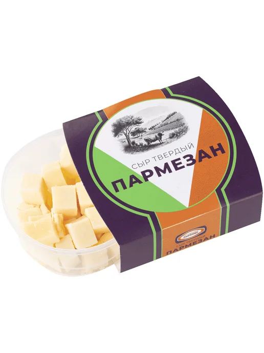 Сыр СырПлюс Пармезан твердый 80 г стакан, 80 г