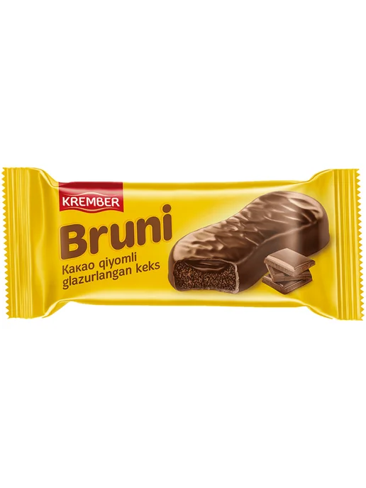 Кекс Krember Bruni глазированный c какао начинкой 40 г, 40 г