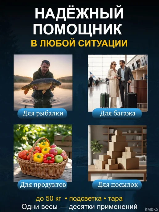 KM&KS Безмен электронный ручные весы, вариант, фото 5