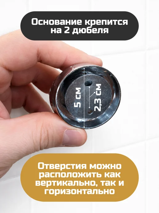 Craftica Настенный прямой поручень для ванной для пожилых, серый, фото 3