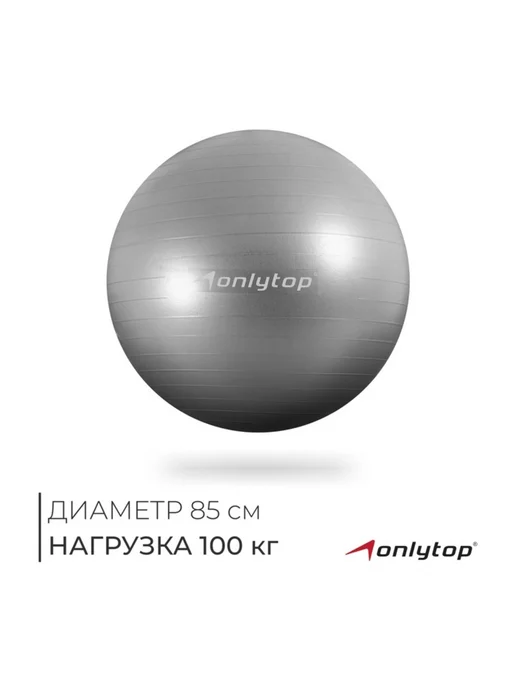 PaintEra Фитбол 85 см серый антифризный 1400 г, 1,4 кг