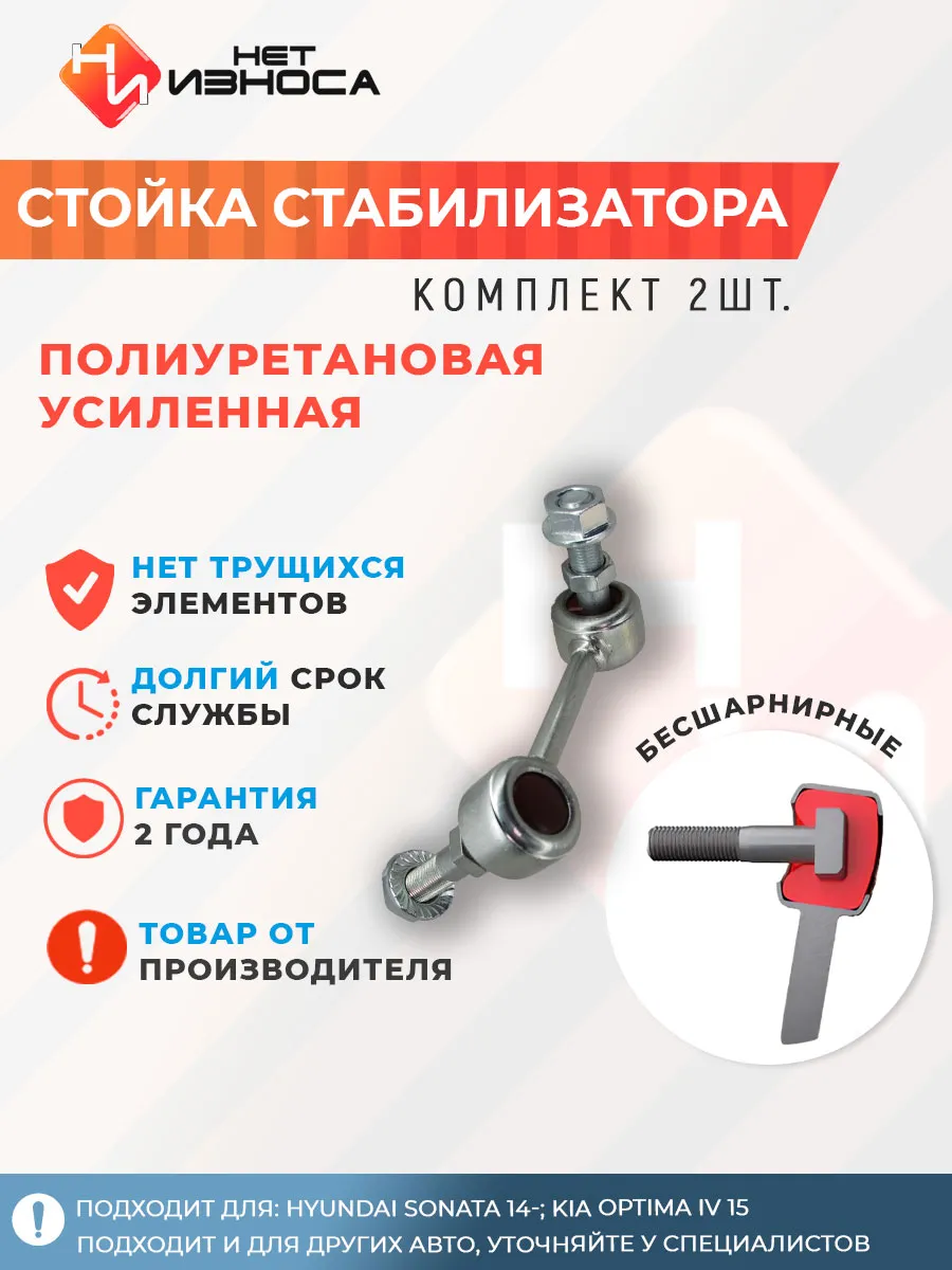 Стойки стабилизатора полиуретановые усиленные NL336-2