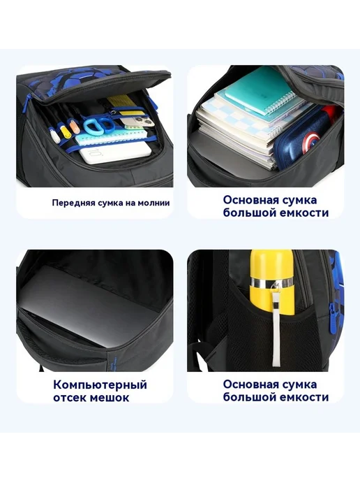 Футбольный школьный портфель, вариант, фото 14
