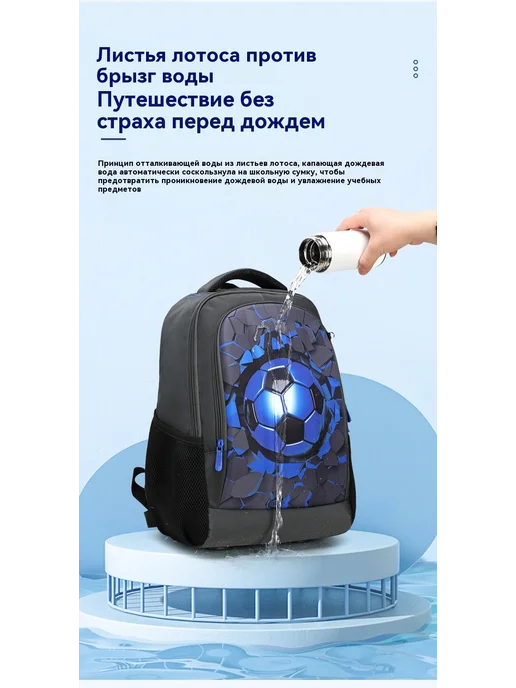 Футбольный школьный портфель, вариант, фото 19