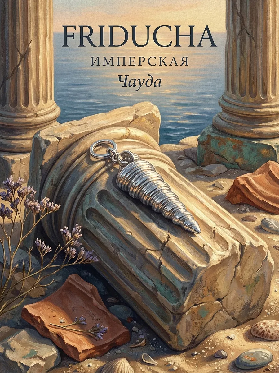 Подвеска-ракушка «Чауда», родий