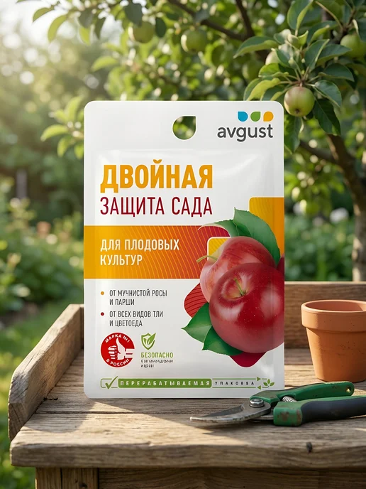 Avgust Инсектицид для сада от тли парши мучнистой росы 2 шт, 2 шт, фото 2