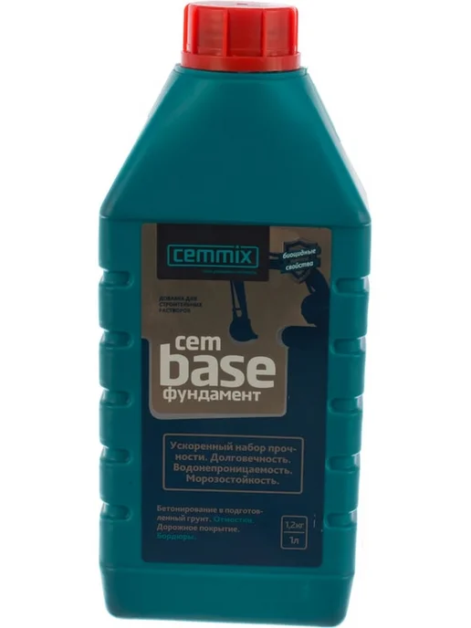 CEMMIX Пластификатор для фундамента готовый к применению 1 л, 1 л, фото 4