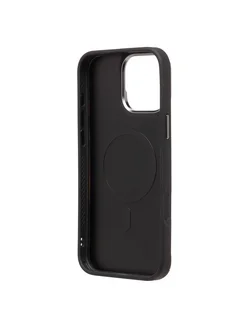 Чехол iPhone 16 Pro Max силиконовый BIG D MagSafe <черный> Promise mobile. Цвет черный. Вид 4.