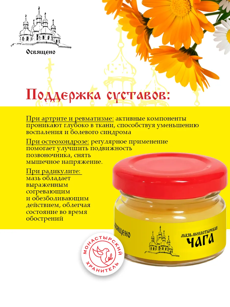 Мазь для суставов Чага