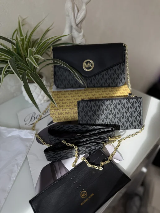 Сумка клатч Michael Kors, черный, фото 6