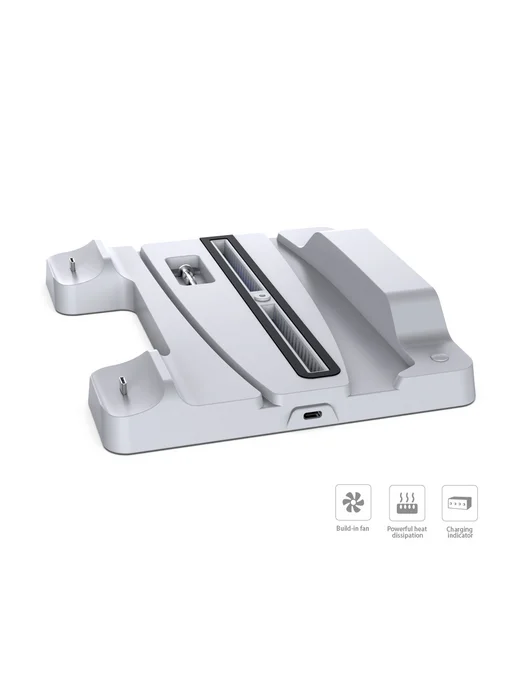 DOBE Подставка для PS5 c функцией охлаждения, белый, фото 4
