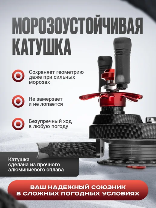 Рыбалка Life Катушка для удочки FAL60L под левую руку, черный, фото 2