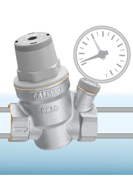caleffi Регулятор давления мембранный 5334 - 1 2" (для ГВС), 1 ГВС, фото 2