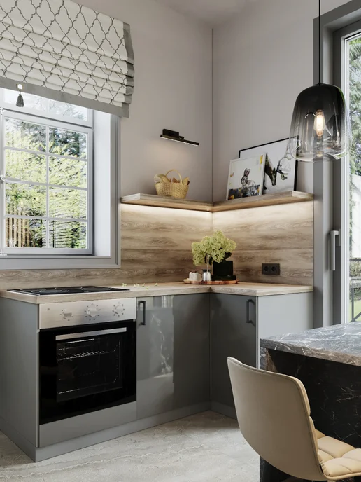 alternative-top Панели для кухонных фартуков 1200х600х6 мм Интерлайн Браун, 1200x600x6 мм, фото 4