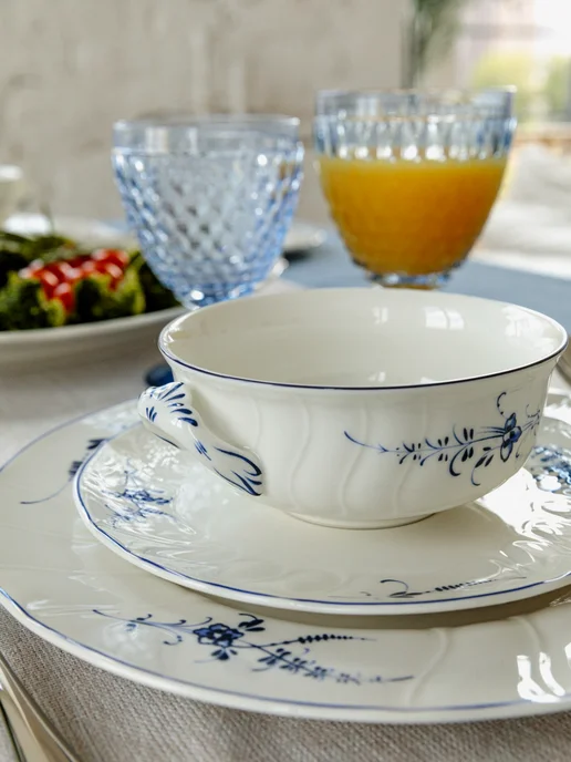 Villeroy & Boch Блюдце для суповой чаши 19 см, Old Luxembourg, синий, фото 5
