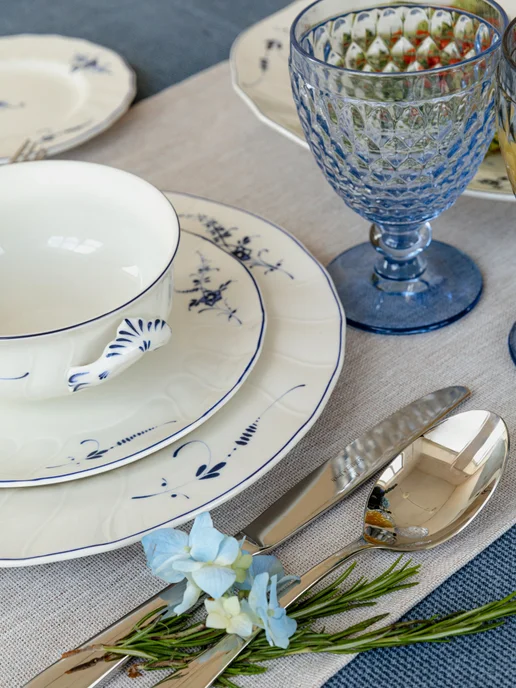 Villeroy & Boch Блюдце для суповой чаши 19 см, Old Luxembourg, синий, фото 7