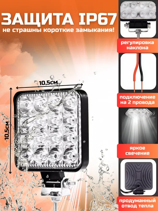 Фсо вспышки 2 шт PRO MAX противотуманные фары, 2 шт, фото 3